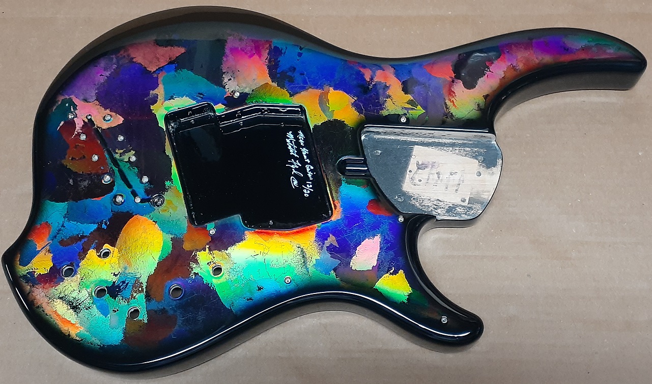 Mean Street Holoburst black bass body paint job Josh A pic 3.jpg