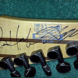 Back of Headstock, Signatures