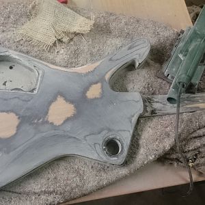 Progress sanding (back of body)